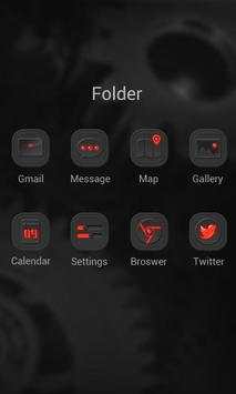 Red Energy V Launcher Theme screenshot 3