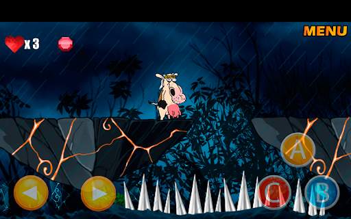 Laser-Cow Adventure platforms screenshot 1