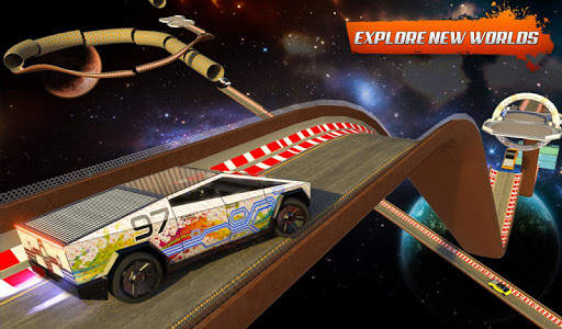 Ev Truck Stunt Race Car Games screenshot 8