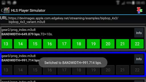 HLS Player Simulator FREE screenshot 2