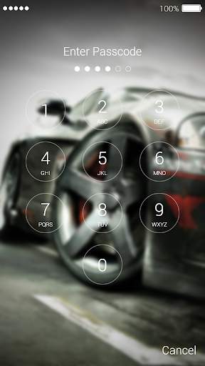 Street Racing Password Lock Screen 2 تصوير الشاشة