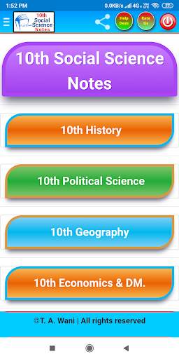 10th Social Science Solutions (By: T.A.Wani) screenshot 1
