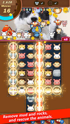 Animal match 3 Puzzle : 2021 Animal Calendar скриншот 4
