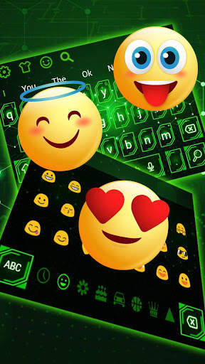 Green Light Technology Keyboard Theme screenshot 4
