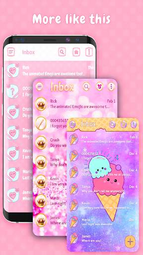 Pink messenger theme screenshot 3