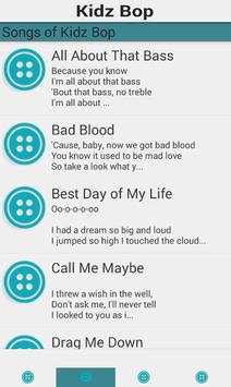 KIDZ BOP SONGS LYRICS screenshot 1