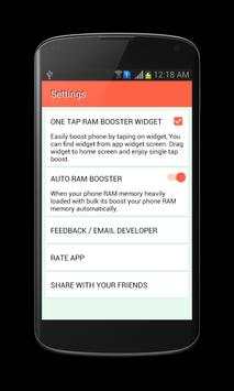 RAM Booster Speed screenshot 2