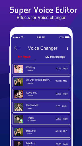 Super Voice Editor : Voice Changer - Audio Effect screenshot 4