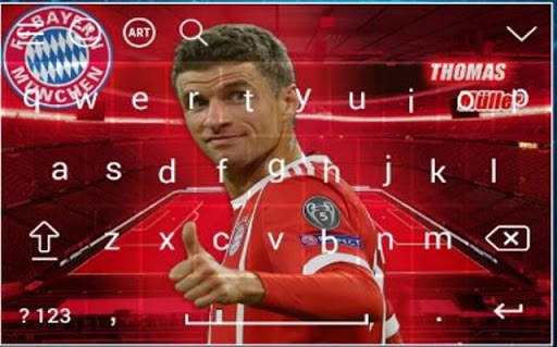 Thomas Muller Theme Keyboard स्क्रीनशॉट 7