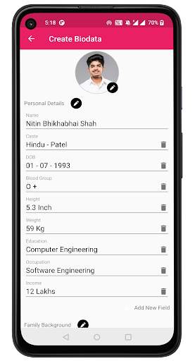 Marriage Bio Data Maker screenshot 2