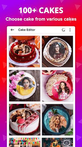 Name Photo On Birthday Cake Frame Card Gif Wishes screenshot 4