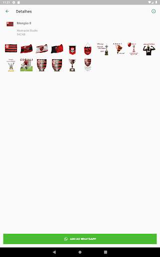 Flamengo Stickers 23 تصوير الشاشة