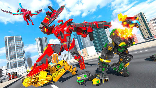 Flying Horse Robot: Muscle Car transform Game screenshot 4