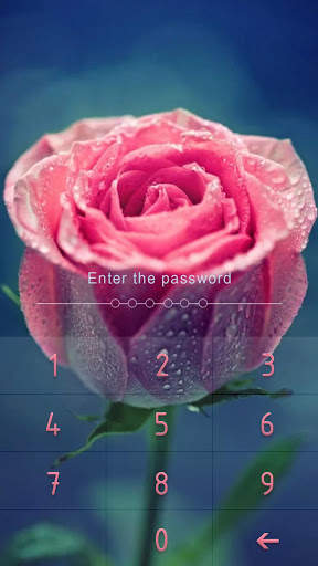 AppLock Theme Pink Rose screenshot 2