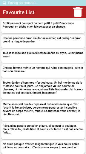Citations Triste & Proverbes screenshot 2