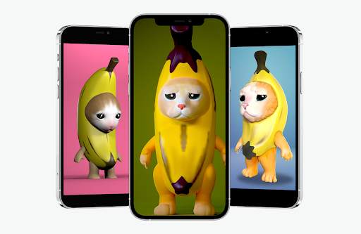 Banana Cat Wallpapers 4K HD screenshot 2