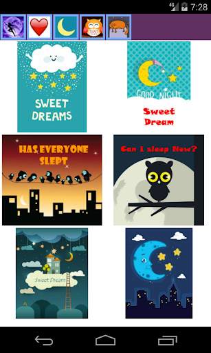 Good Night Card, GIF, Video screenshot 7