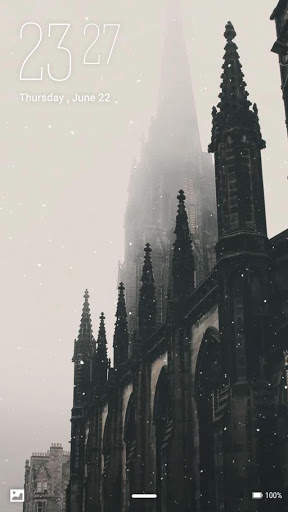 Snow City Live Wallpaper Lock Screen screenshot 1