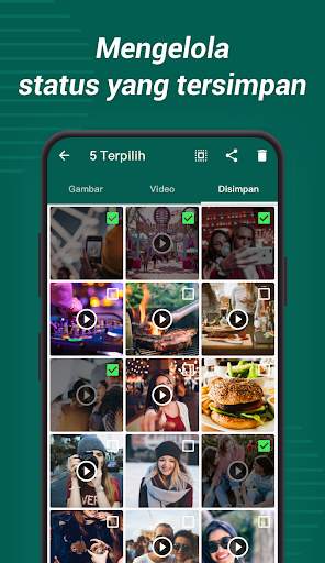 Penyimpan Status Whatsapp - Pengunduh status screenshot 1