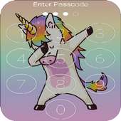 Unicorn password Lock Screen logo