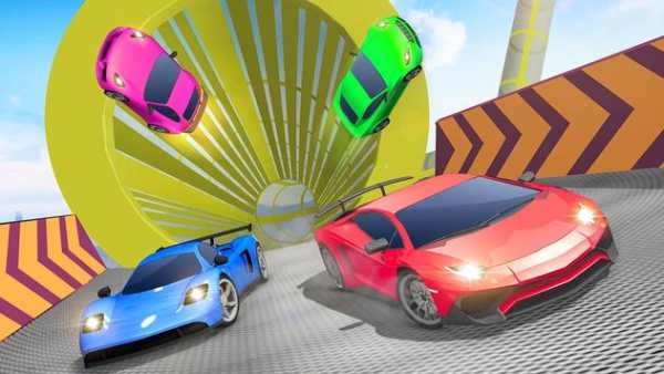 Crazy Car driving Stunts: Sky Tracks screenshot 4