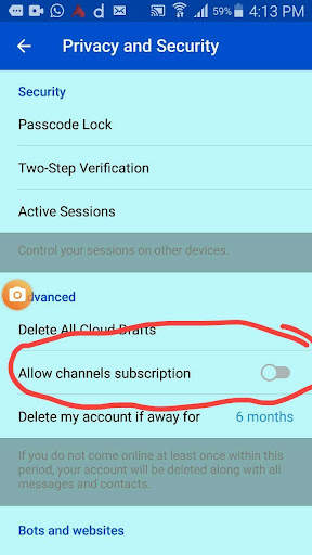 Chat Telegram screenshot 2