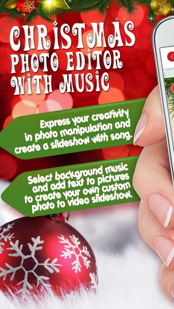 Christmas Photo Editor With Music Slideshow screenshot 1