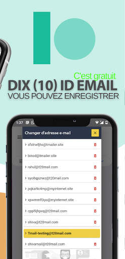 T Mail - Adresse e-mail temporaire gratuite screenshot 3