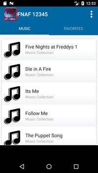 FNAF 12345 Songs Lyric screenshot 3