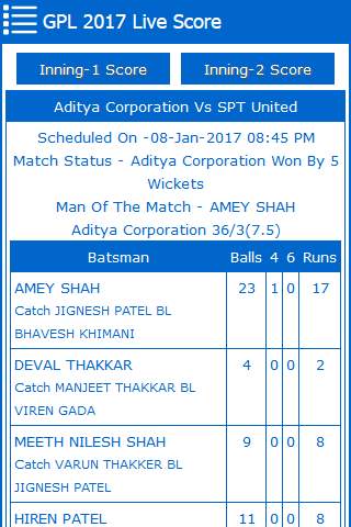 GPL Live Score screenshot 7