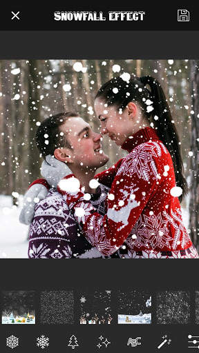 Snowfall Photo Effect screenshot 1