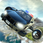 Flying Police Car: Drive Chase Park icon
