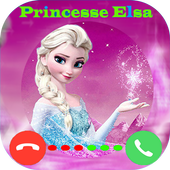 Fake Call From Princess Elsa icon