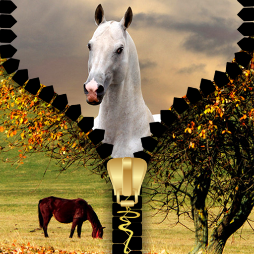 Horses Zipper Lock Screen icon