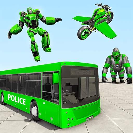 Bus Robot Transforming Game - Gorilla Robot Game 1.1.2