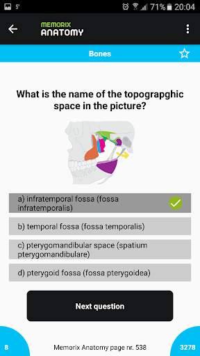 Memorix Anatomy QUIZ screenshot 4