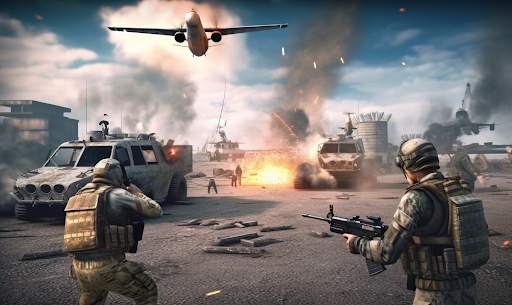 Commando Gun War Shooting Game 1 تصوير الشاشة
