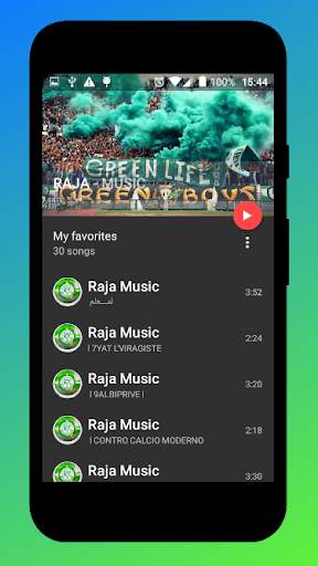 أغاني نادي الرجاء - بدون أنترنت Raja Music screenshot 2