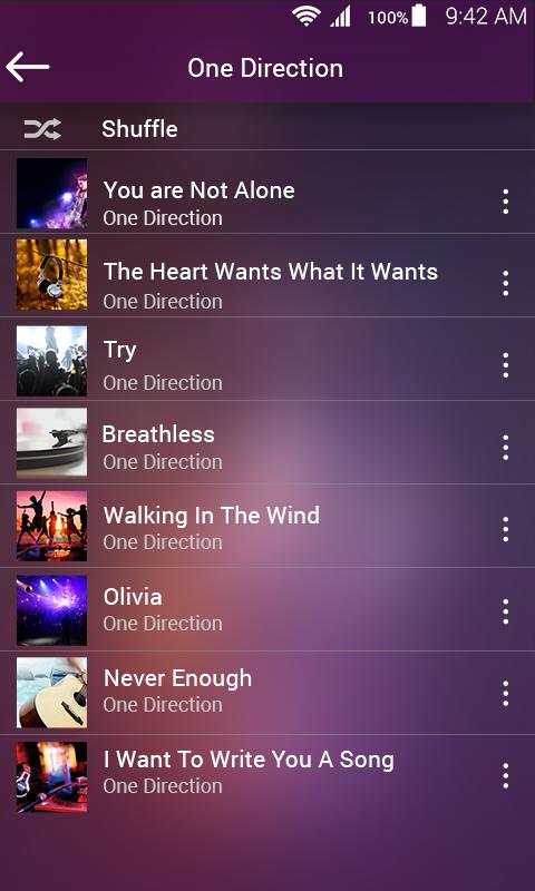 Mp3 player screenshot 1