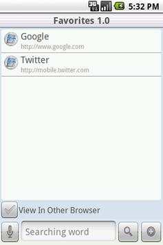 Favorites screenshot 1