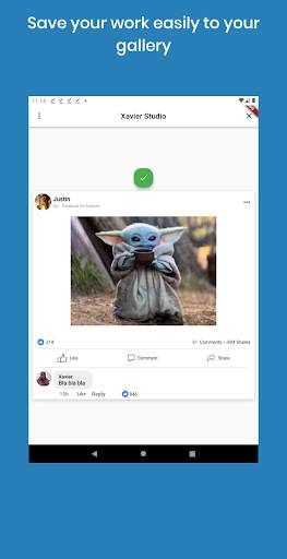 Xavier studio: Edit Memes with fake comments screenshot 8