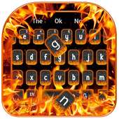 Burning Fire Keyboard Theme