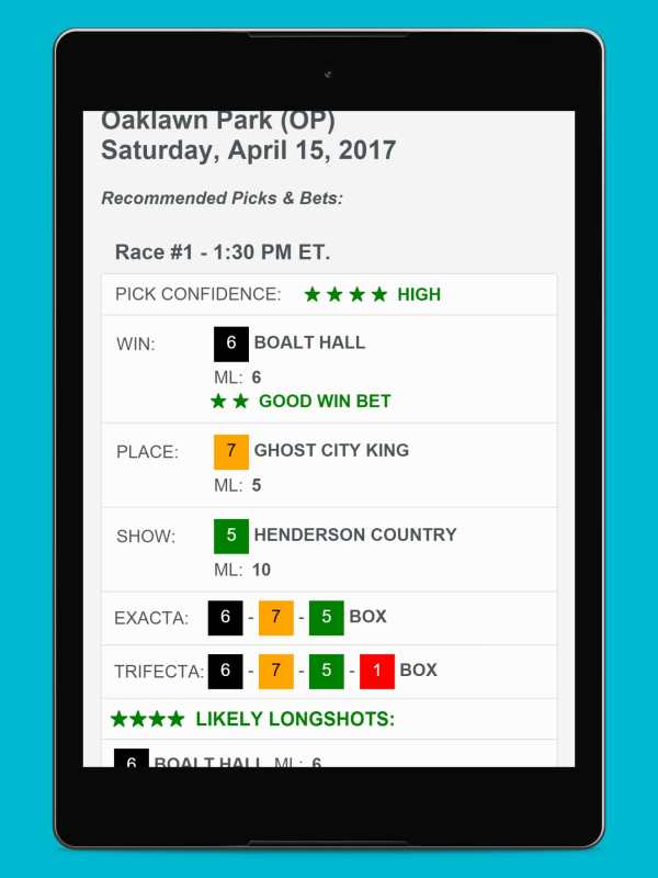Free Horse Racing Picks & Tips - TVG NYRA Bet Help screenshot 16