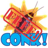 Conk The Roach! Free logo
