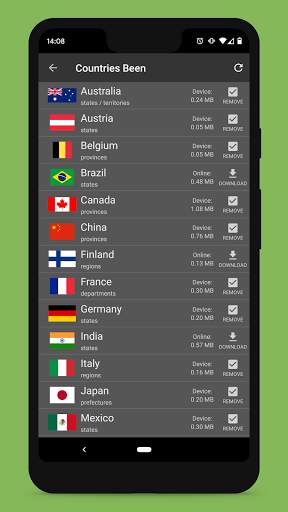 Countries Been: Visited Places screenshot 8