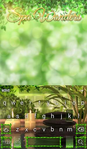 Spa Wonders Animated Keyboard   Live Wallpaper स्क्रीनशॉट 2
