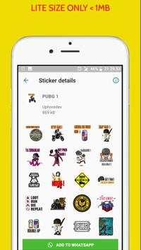 PUB-G WAStickerapps - Sticker For Whatsapp screenshot 4