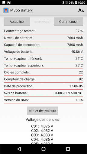 M365 Battery screenshot 2