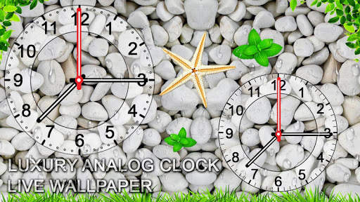 Luxury Analog Clock Live Wallpaper 2021: HD screenshot 1
