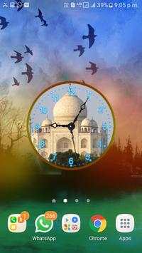 Tajmahal Clock Live Wallpaper screenshot 5